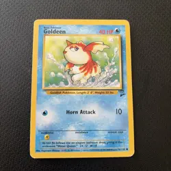 Pokemon TCG Goldeen Base Set 2 76/130 Regular Unlimited Common - Image 1