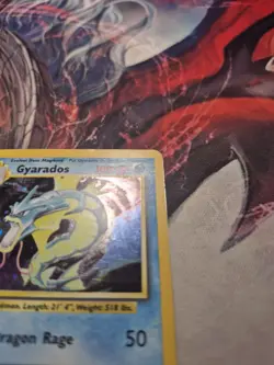 Pokemon TCG Gyarados 6/102 Base Set Unlimited Holo Rare MP - Image 3