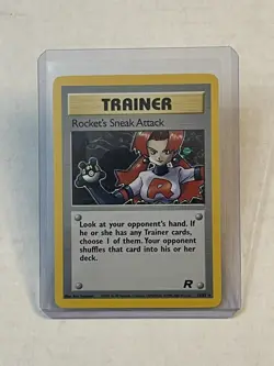 VTG Pokemon TCG Rocket’s Sneak Attack 16/82 Team Rocket Unlimited Holo Rare LP - Image 1