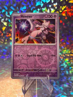 MEWTWO 59/142 UNCOMMON STELLAR CROWN POKEMON LP REVERSE HOLO - Image 1