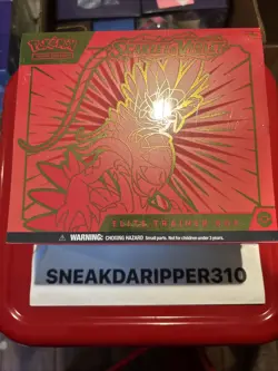 Elite Trainer Box Scarlet & Violet ETB Pokemon Koraidon Red New Factory Sealed - Image 1