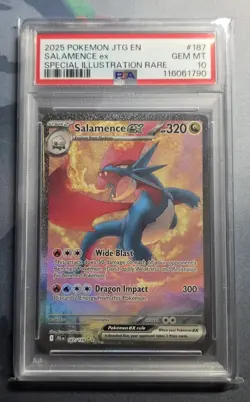 Pokemon TCG Salamence EX Journey Together SIR 187/159 PSA 10 GEM MINT - Image 1