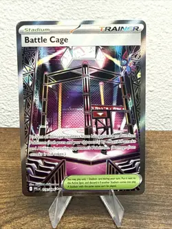 Pokemon TCG Battle Cage Ultra Rare Full Art Holo Trainer Stadium 116/094 English - Image 1