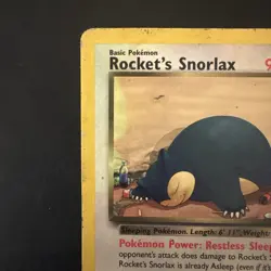 Pokemon TCG Vintage Rocket’s Snorlax Non Holo Rare 33/132 Gym Heroes WotC - Image 2