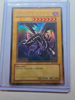 Red-Eyes B. Dragon SDJ-001 Yugioh TCG Ultra Rare Unlimited LP - Image 3