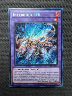 Yugioh Infernoid Evil 1st Edition Secret Rare BLTR-EN013 NM - Image 1