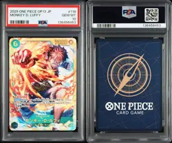 PSA 10 Monkey D. Luffy SEC OP13-118 2025 ONE PIECE Card Japanese - Image 3