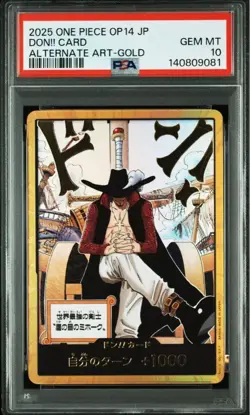 PSA 10 Dracule Mihawk Gold DON!! Card 2025 ONE PIECE Card Japanese - Image 1