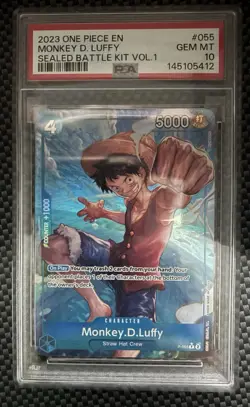 One Piece PSA 10 Monkey D Luffy P-055 Sealed Battle Kit Vol. 1 “The Best Foil” - Image 1