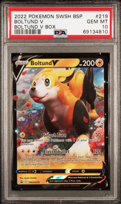 2022 Pokemon Boltund V SWSH219 English Black Star Promo - PSA 10 (POP 42) - Image 1
