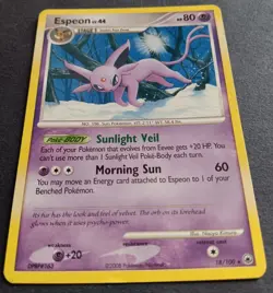 Pokemon - Espeon 18/100 - DP Majestic Dawn - RARE - Vintage 2008 - MP - Image 2