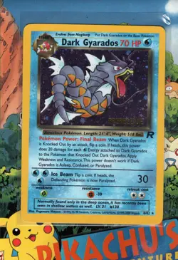 Pokemon TCG Gyarados 8/82 Cosmos Holo Team Rocket Vintage Prerelease Promo NM - Image 1