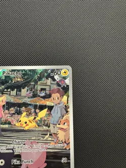 Pokemon TCG Pikachu 173/165 Sv: Scarlet & Violet 151 Illustration Rare Near Mint - Image 3