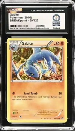 GUINNESS WORLD RECORD 1 OF 1 Gabite Pokemon (2016) BREAKpoint - 69/122 - Image 1