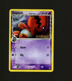 Trapinch 68/101 - Dragon Frontiers Stamped Reverse Holo Pokemon TCG MP 2006 - Image 1