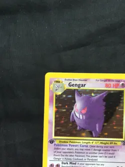 Pokemon Cards: 1st Edition Fossil Rare Holo: Gengar 5/62 - Image 3