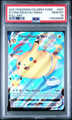Flying Pikachu Vmax 007 2021 Pokemon Celebrations PSA 10 - Image 1