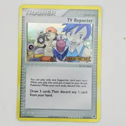 Pokemon TCG TV Reporter 82/101 Dragon Frontiers Reverse Holo Rare - Image 1