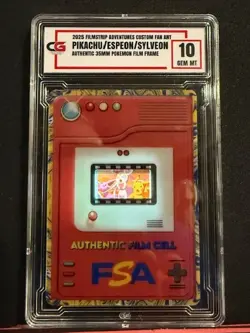 Pikachu Espeon -- 35MM RARE FILM FRAME CELL FROM POKEMON THE MOVIE 2000 CG 10 - Image 1