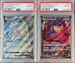 SEQUENTIAL PSA 10 ZACIAN V GG48 & ZAMAZENTA V GG54 CROWN ZENITH POKEMON GEM MINT - Image 1