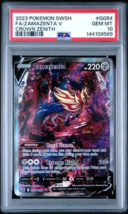 SEQUENTIAL PSA 10 ZACIAN V GG48 & ZAMAZENTA V GG54 CROWN ZENITH POKEMON GEM MINT - Image 4