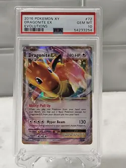 2016 Pokemon Xy Dragonite Ex Evolutions 72/108 PSA 10 - Image 1