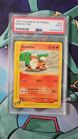 Growlithe 62/144 Pokemon Skyridge 2003 PSA 9 - Image 1