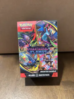 Pokemon TCG Mega Evolution Phantasmal Flames Booster Bundles New Sealed 6 Packs - Image 1