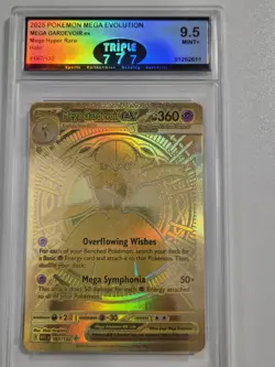 Mega Gardevoir Ex 9.5 Gold Hyper Rare 187/132 Pokemon Mega Evolution Psa Cgc 777 - Image 1