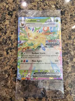 Pokemon TCG Leafeon EX 006/131 Prismatic Evolutions Stamp Promo - Sealed - Image 1