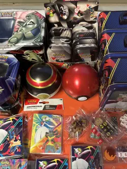 Mixed Pokemon TCG Accessories, Coins, Empty Tins, and Collectibles Bundle Lot - Image 5
