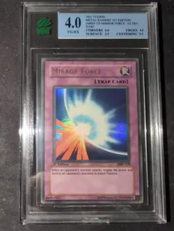 Yugioh Mirror Force MRD138 1st Edition MNT 4 PSA - Image 1
