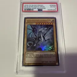 2014 Yu-Gi-Oh! Promo Shonen Jump Magazine #EN068 Blue-Eyes White Dragon PSA 8 - Image 2
