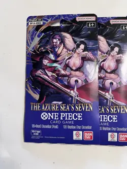 Lot of 5 One Piece TCG The Azure Sea's Seven Sleeved Booster Packs OP-14 EB04 - Image 2