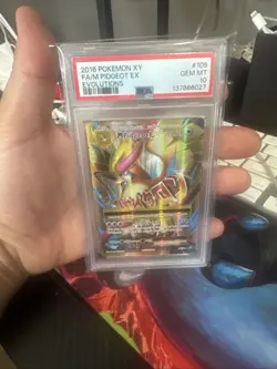Pokemon M Pidgeot EX 105/108 XY Evolutions Full Art Mega Card PSA 10 - Image 1