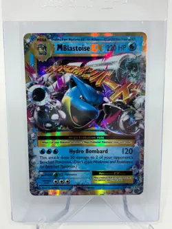 Pokemon M Blastoise EX 22/104 Holo Mega Evolution Card 2016 - Image 1