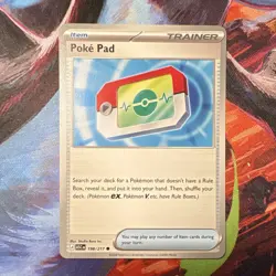 Pokemon Poke Pad Trainer Item Card 198/217 EN 2026 - Image 1