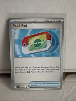 Pokemon TCG Poke Pad Trainer-Item Card 198/217 English Regular 2023 - Image 1
