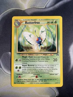 Pokemon Cards: Neo Discovery Rare: Butterfree 19/75 WOTC - Image 1