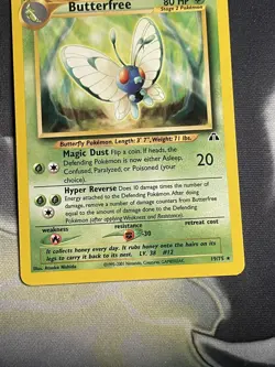 Pokemon Cards: Neo Discovery Rare: Butterfree 19/75 WOTC - Image 3
