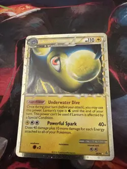 Pokemon TCG Lanturn Prime Reverse Holo Card Unleashed 86/95 HS Rare MP 2010 - Image 1