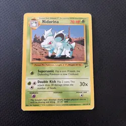 Pokemon Uncommon Card : Nidorina 53/130 (Base Set 2) - Image 1