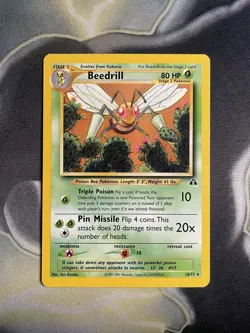 Pokemon Cards - Neo Discovery Rare: Beedrill 18/75 WOTC - Image 1
