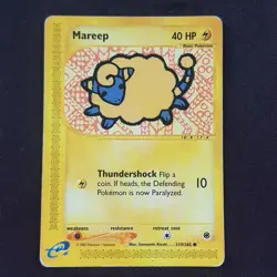 Mareep 119/165⭐VERY GOOD⭐Expedition Base Set Pokemon Card TCG - Image 1