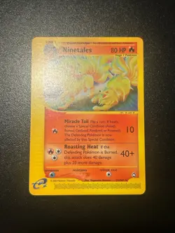 Ninetales 25/147 Set Aquapolis Rare Card Pokemon English Nm - Image 1