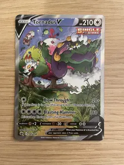 Tornadus V 185/198 Alternate Full Art Chilling Reign Pokemon Card - Image 1