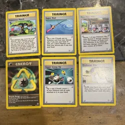 Pokemon TCG Neo Genesis Trainer Lot Of 6 Cards - Image 1