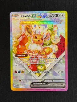 Eevee EX SVP 174 Prismatic Evolutions Black Star Promo Pokemon Card - Image 1