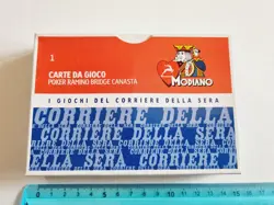 CARTE DA GIOCO POKER RAMINO BRIDGE CANASTA MODIANO VINTAGE PLAYING CARDS NEW - Image 1