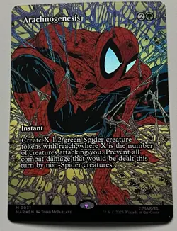 MTG Marvel Universe Arachnogenesis Instant MYTHIC FOIL #0031 - Image 1